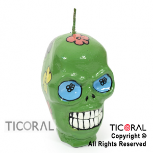 VELA 2376 CALAVERA MEJICANA PINTADA x 1